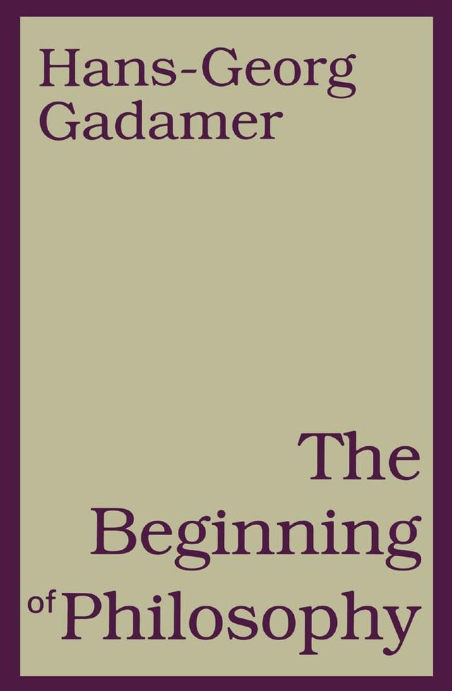 Beginning of Philosophy by 