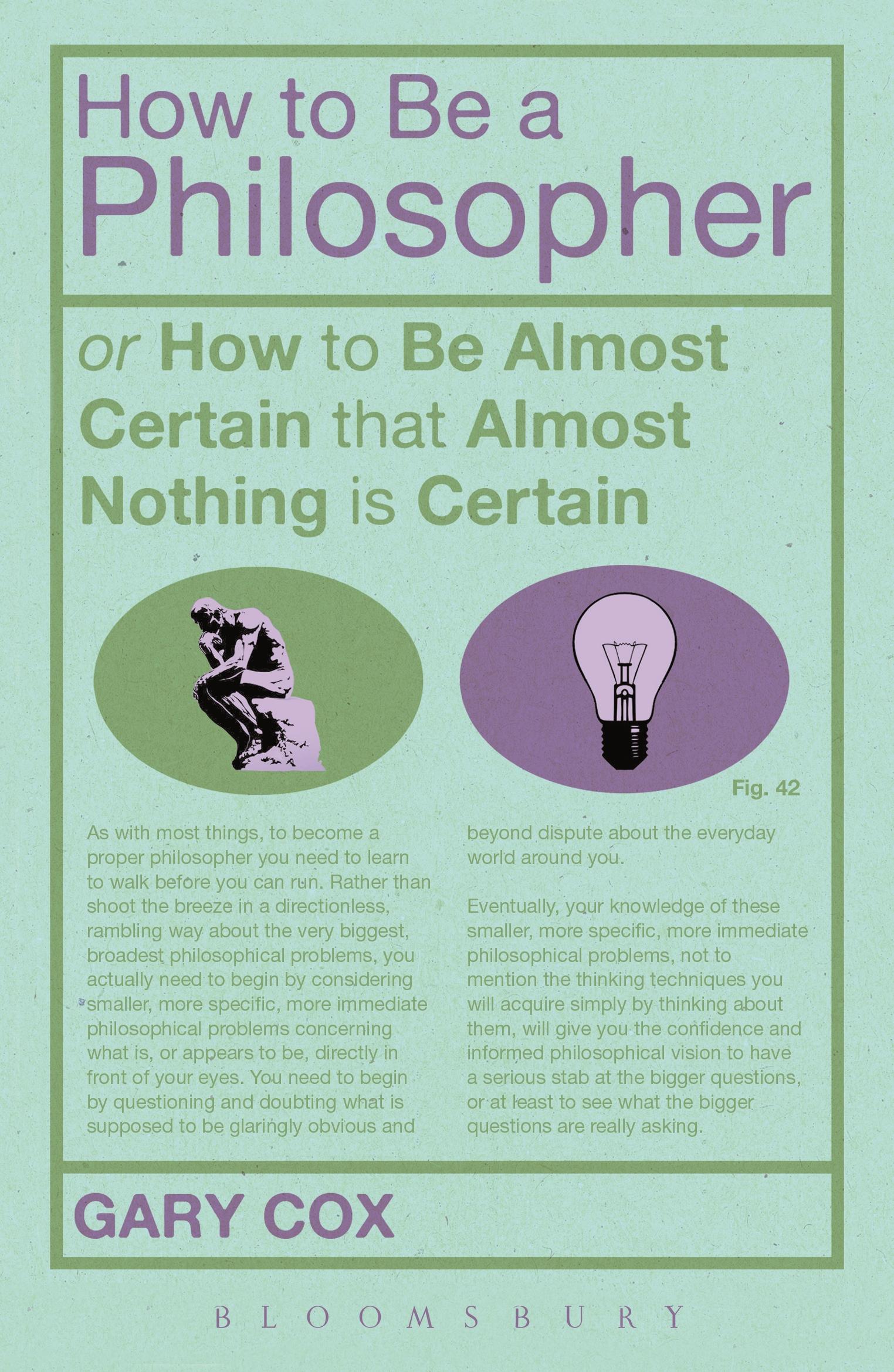 How To Be A Philosopher