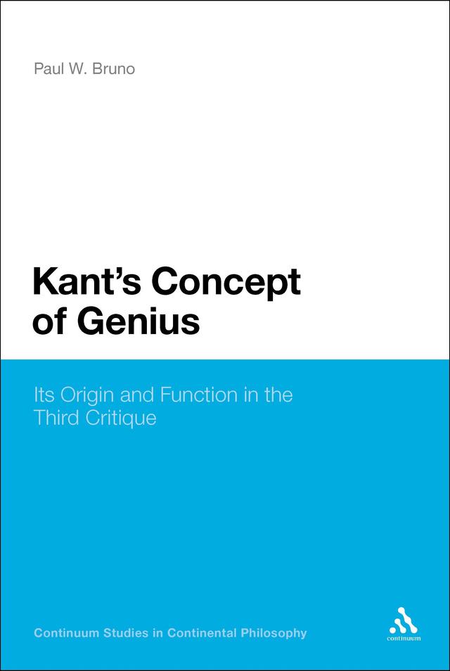 Kant's Concept of Genius by Paul W. Bruno