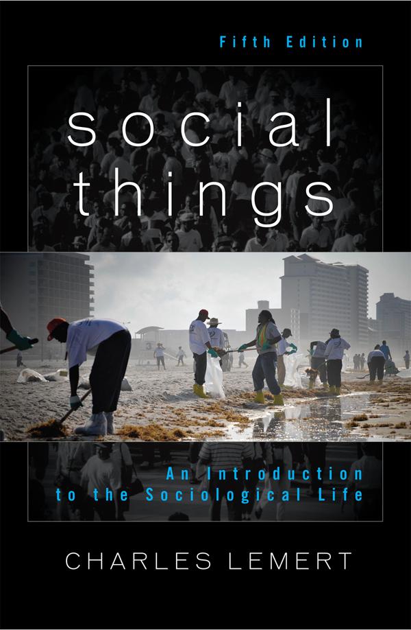 Social Things by Charles Lemert
