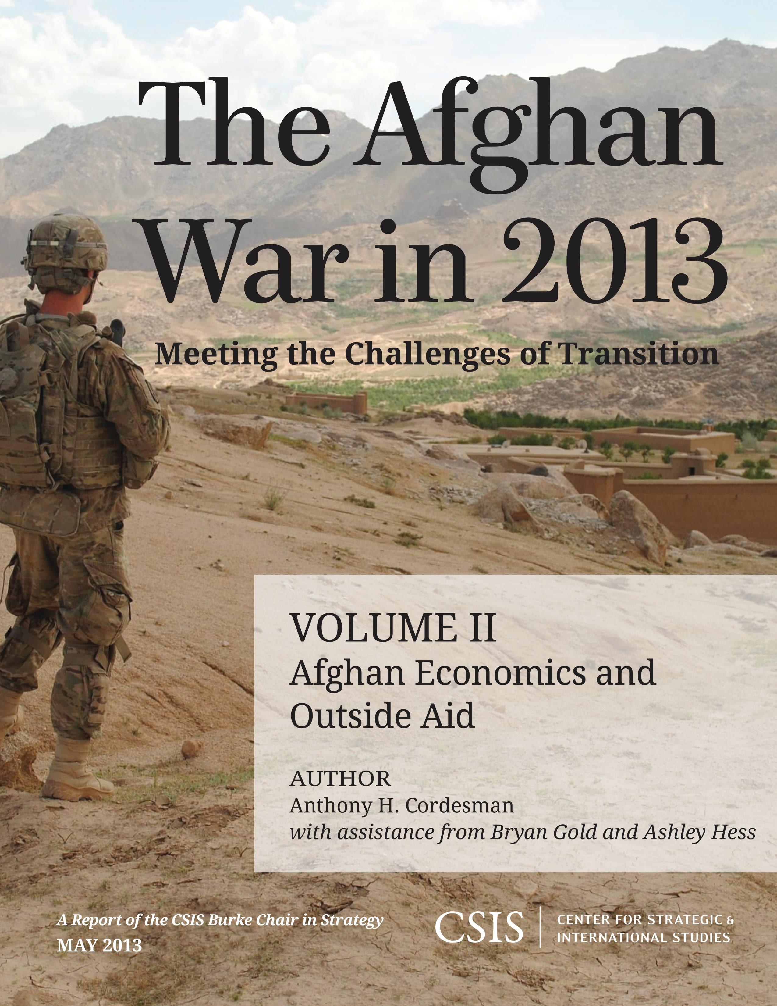 The Afghan War in 2013: Meeting the Challenges of Transition