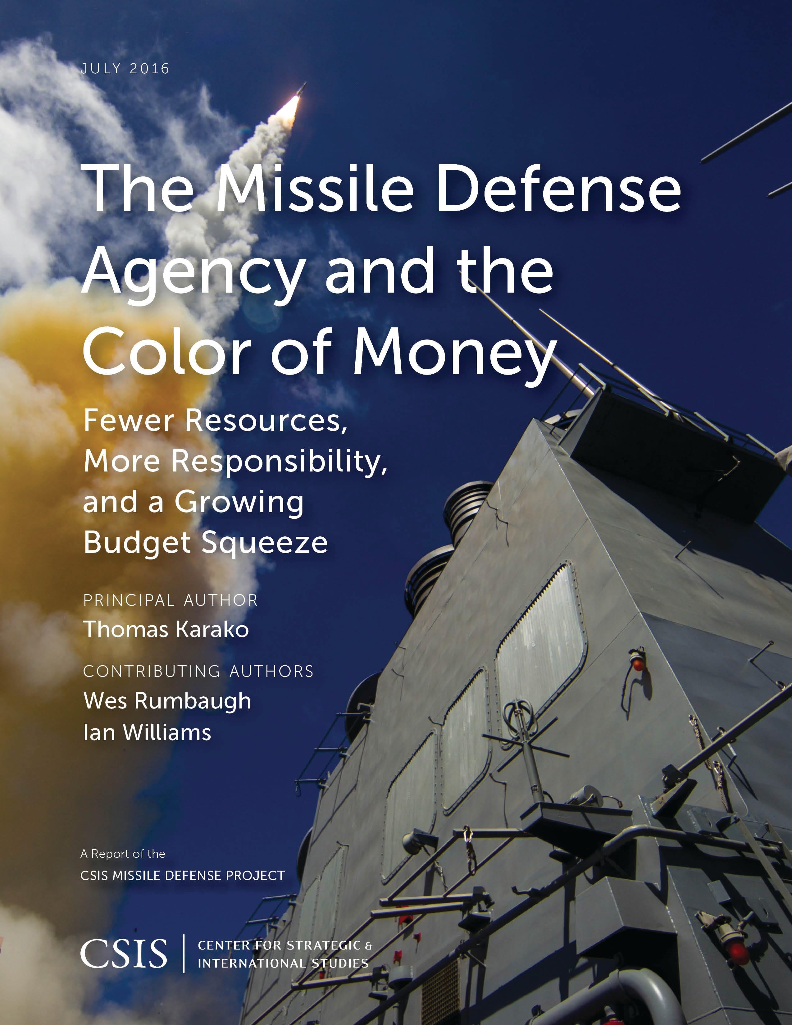 The Missile Defense Agency and the Color of Money