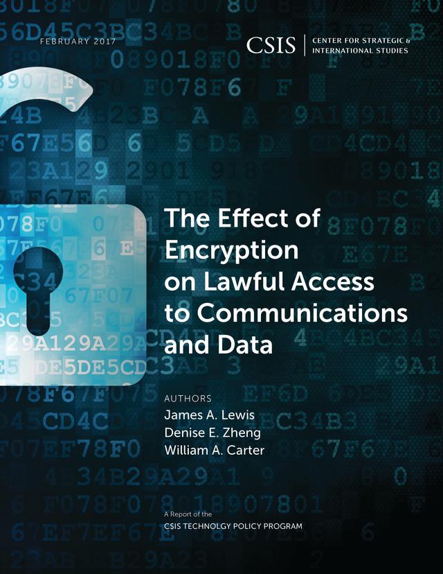 The Effect of Encryption on Lawful Access to Communications and Data by Denise E. Zheng, James A. Lewis, William A. Carter