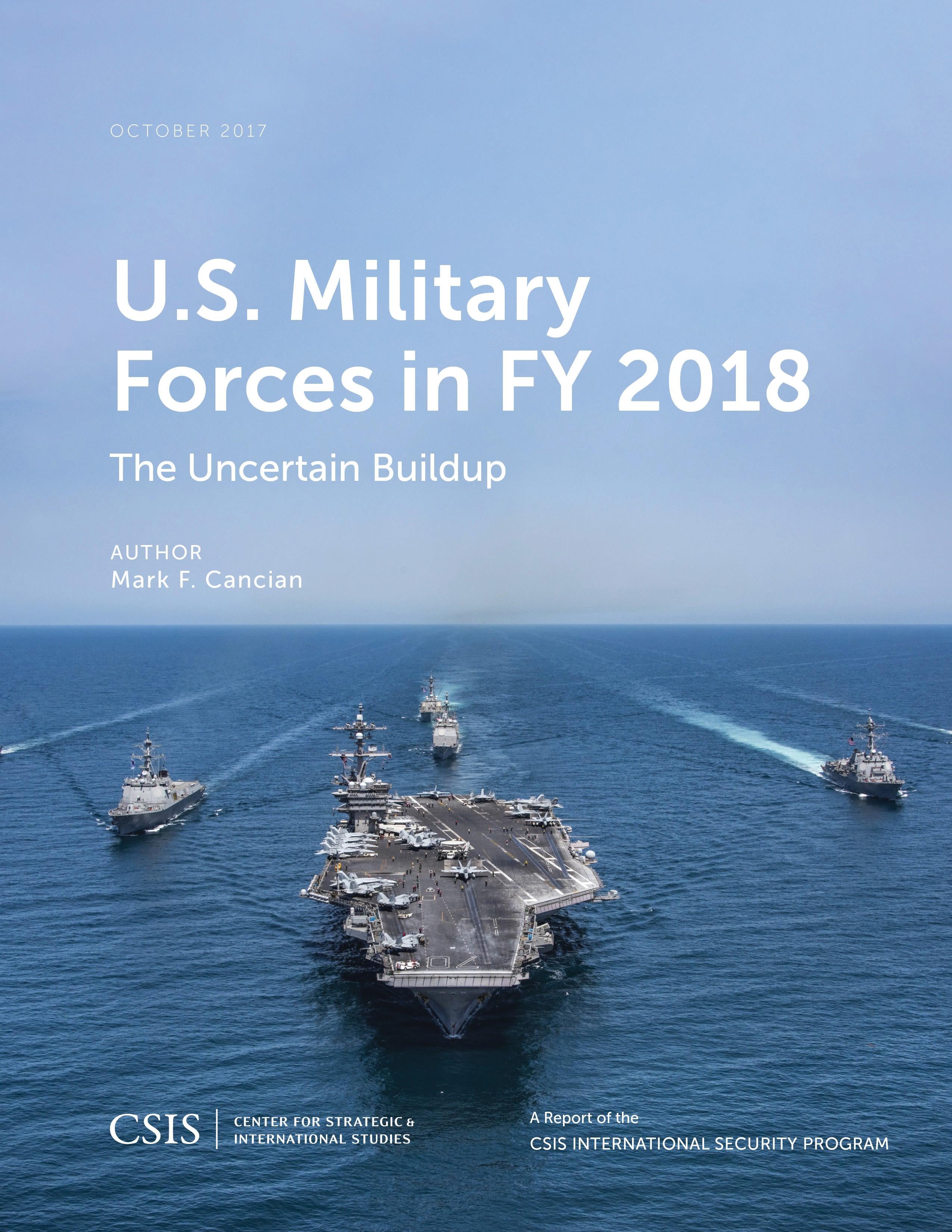 U.S. Military Forces in FY 2018