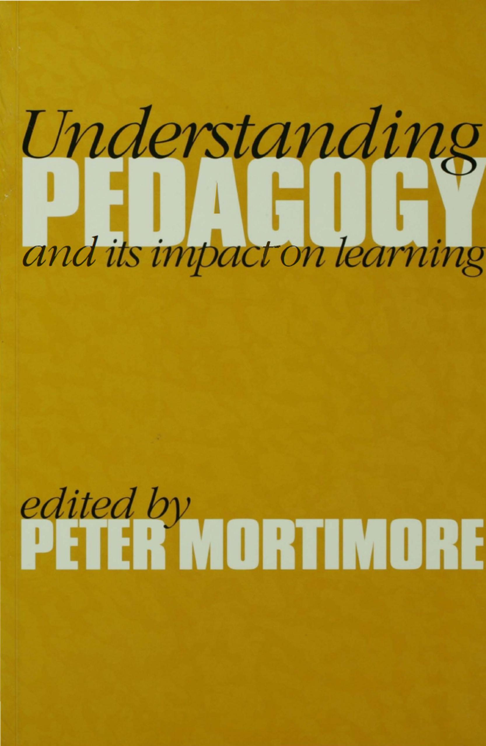 Understanding Pedagogy
