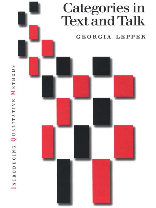 Categories in Text and Talk by Georgia Lepper