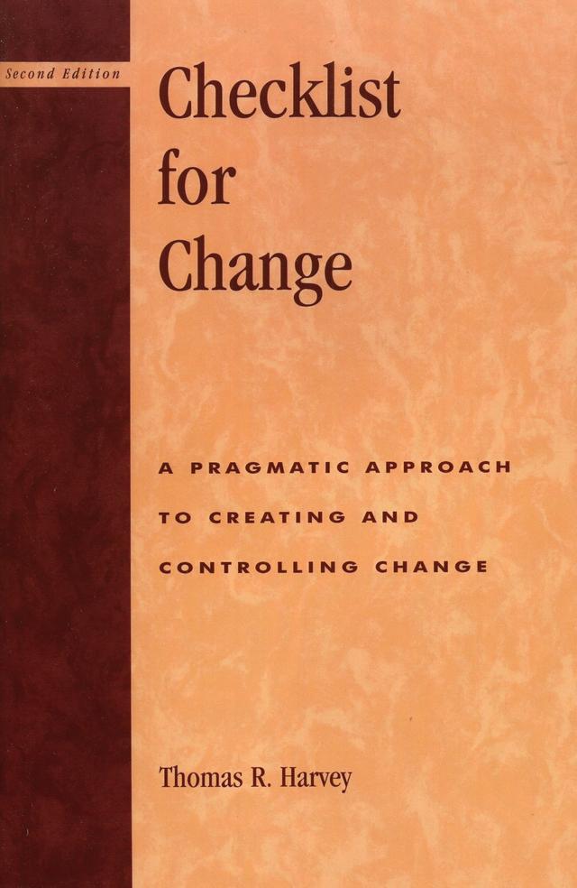 Checklist for Change by Thomas R. Harvey