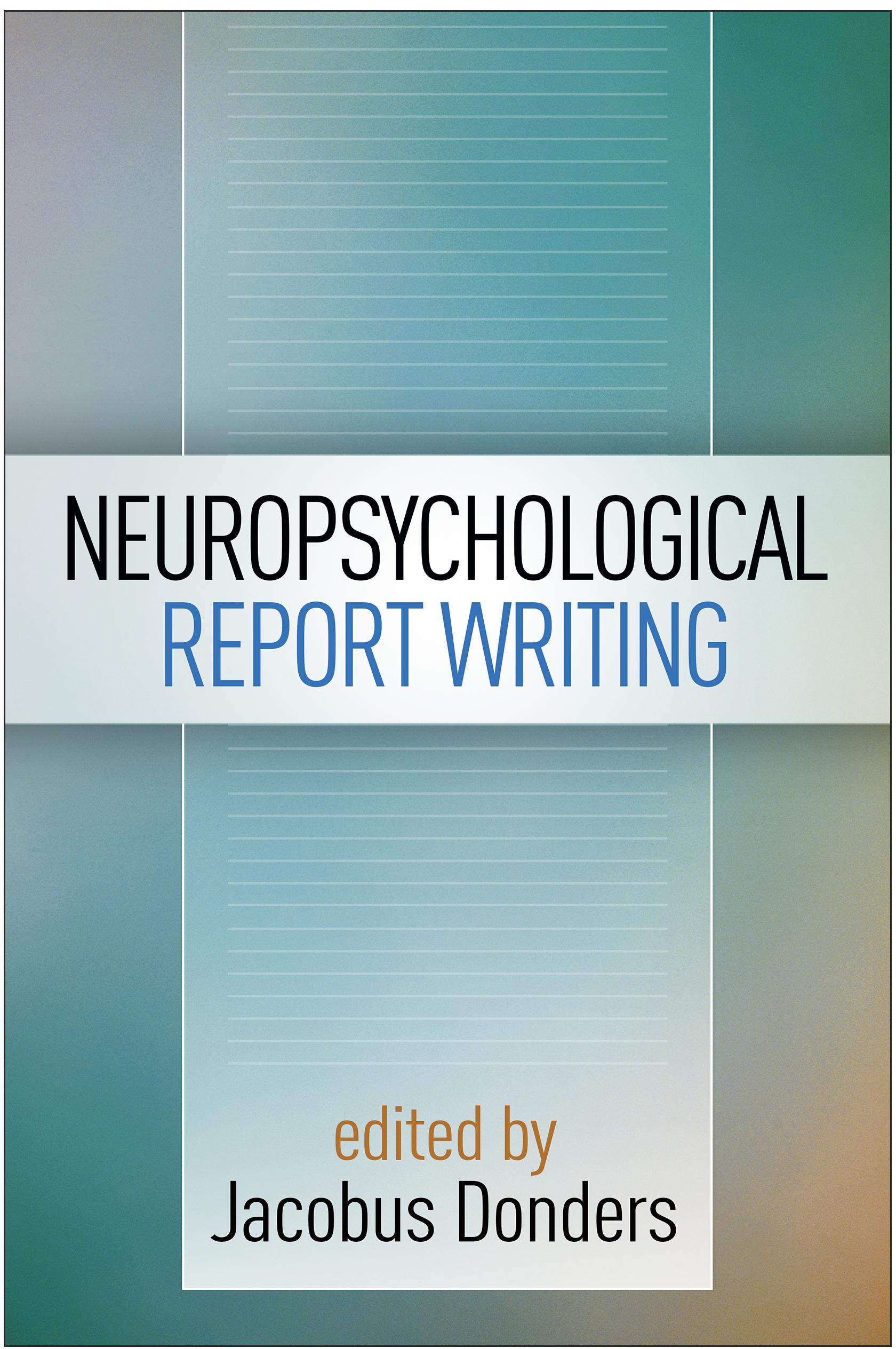 Neuropsychological Report Writing