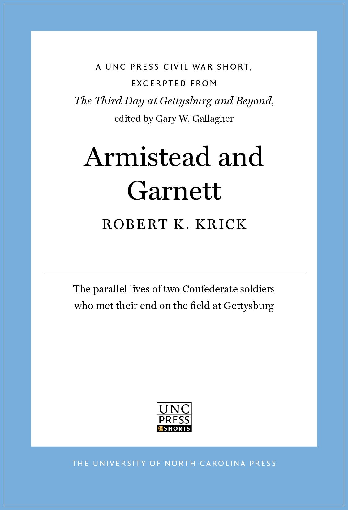 Armistead and Garnett