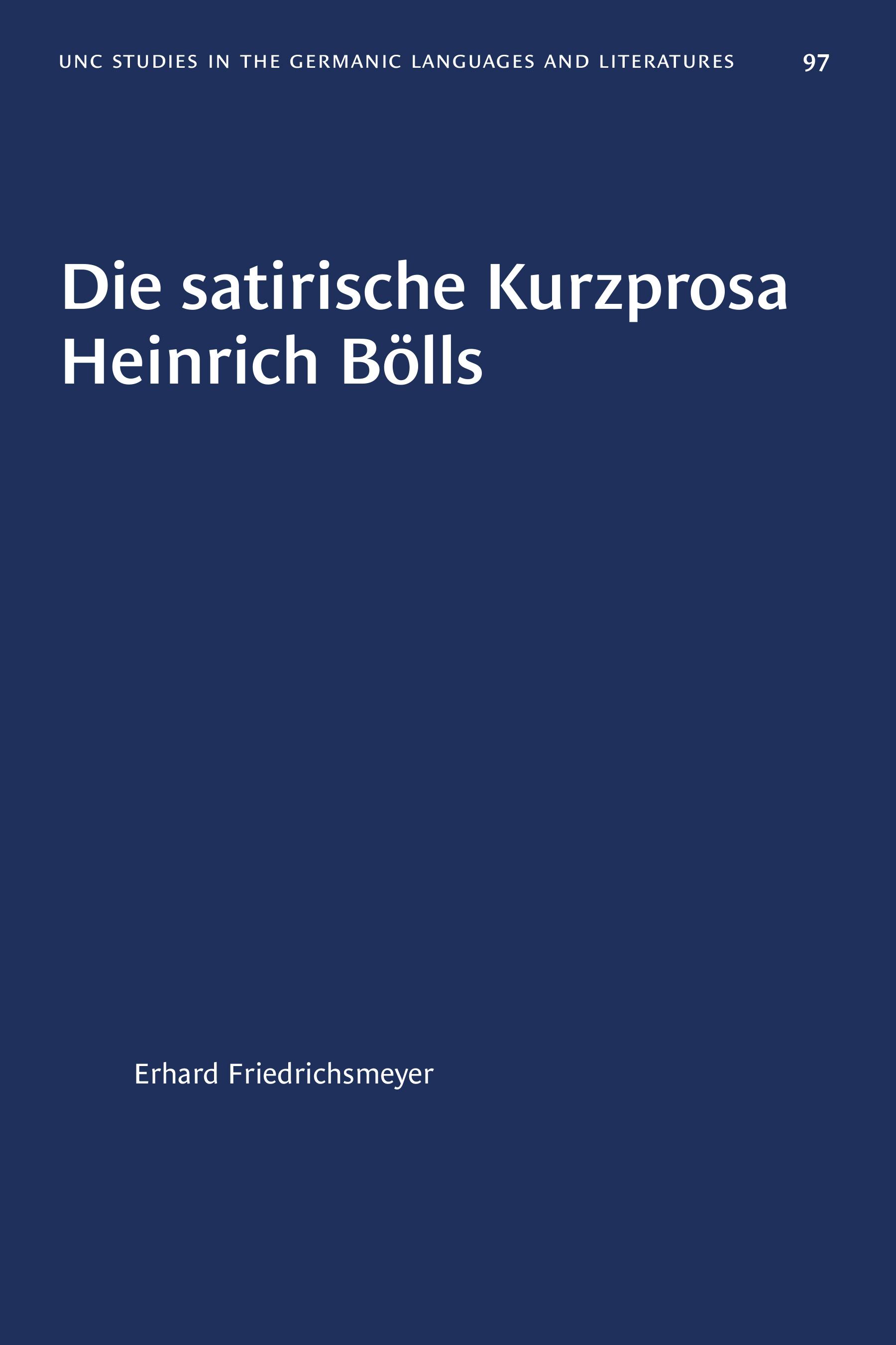 Die satirische Kurzprosa Heinrich Bölls
