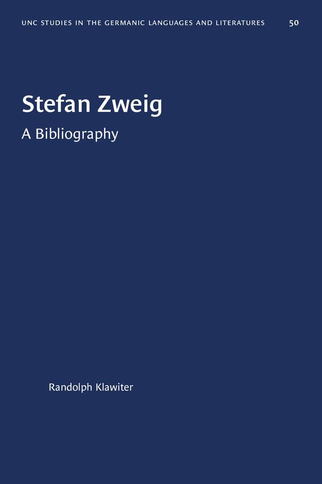 Stefan Zweig by Randolph J. Klawiter