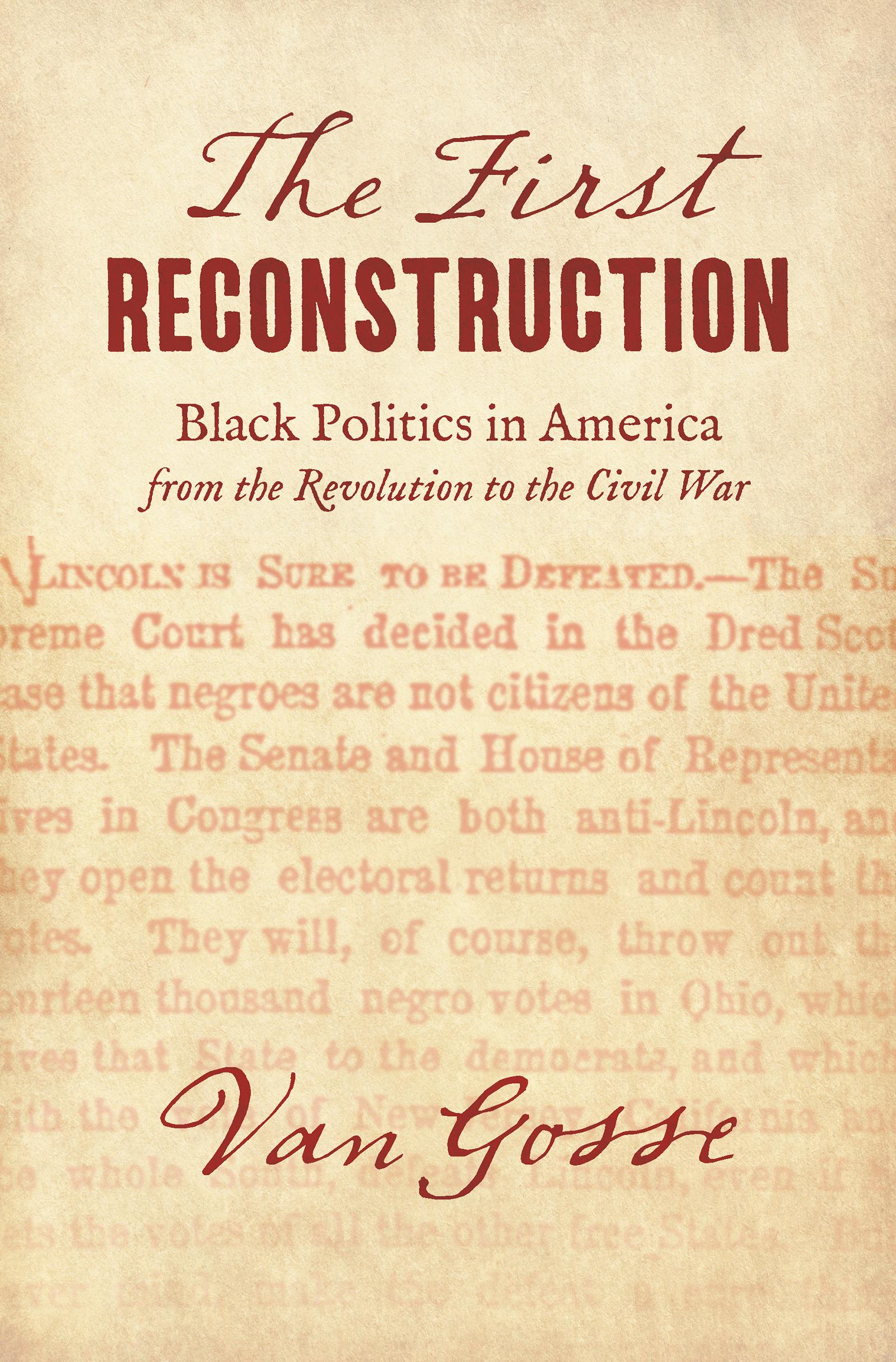 The First Reconstruction