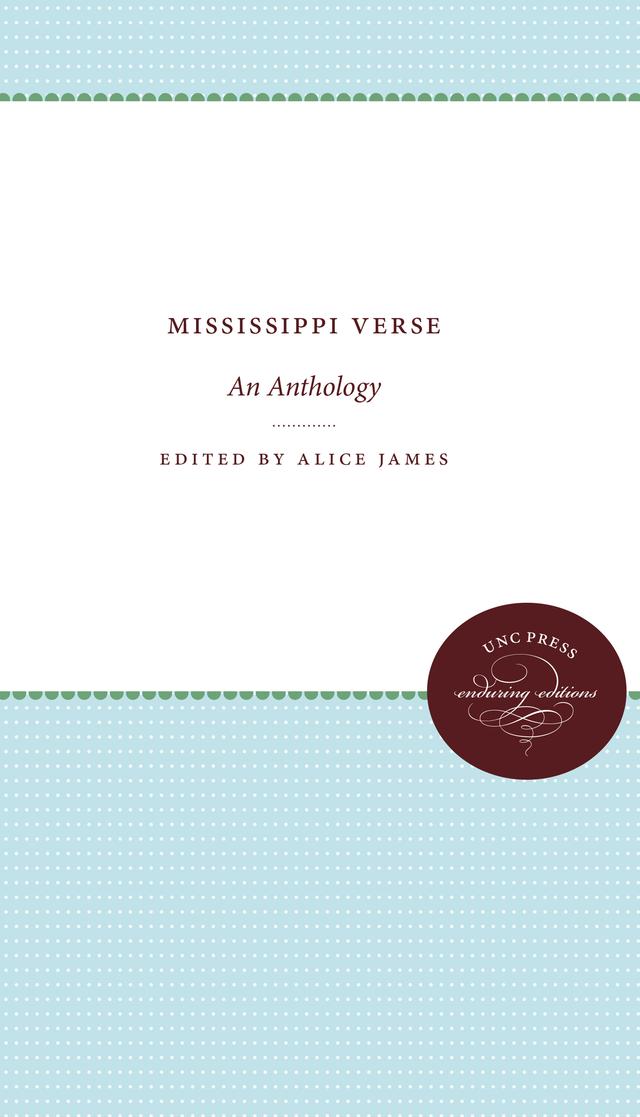 Mississippi Verse by Alice James