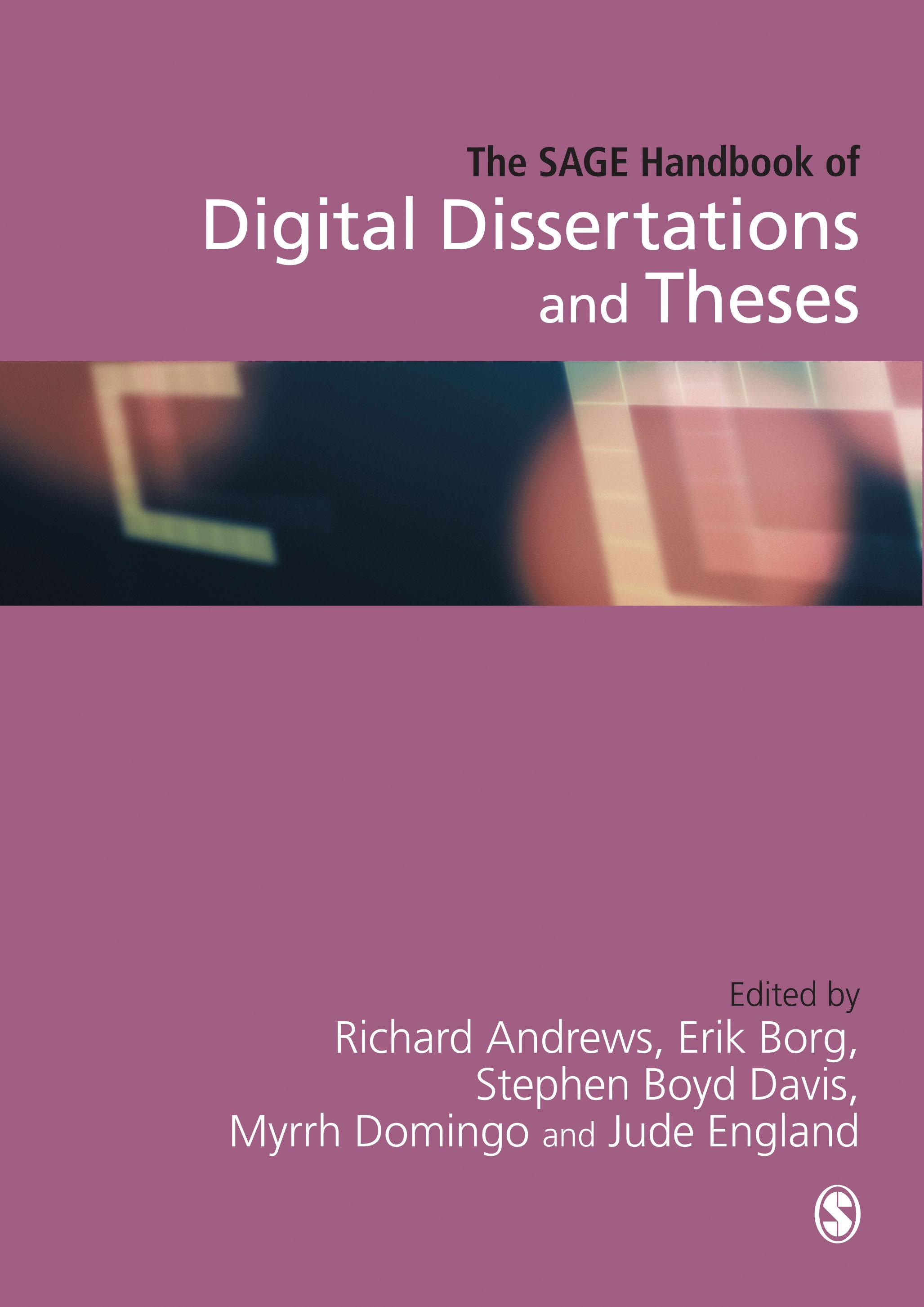 The SAGE Handbook of Digital Dissertations and Theses