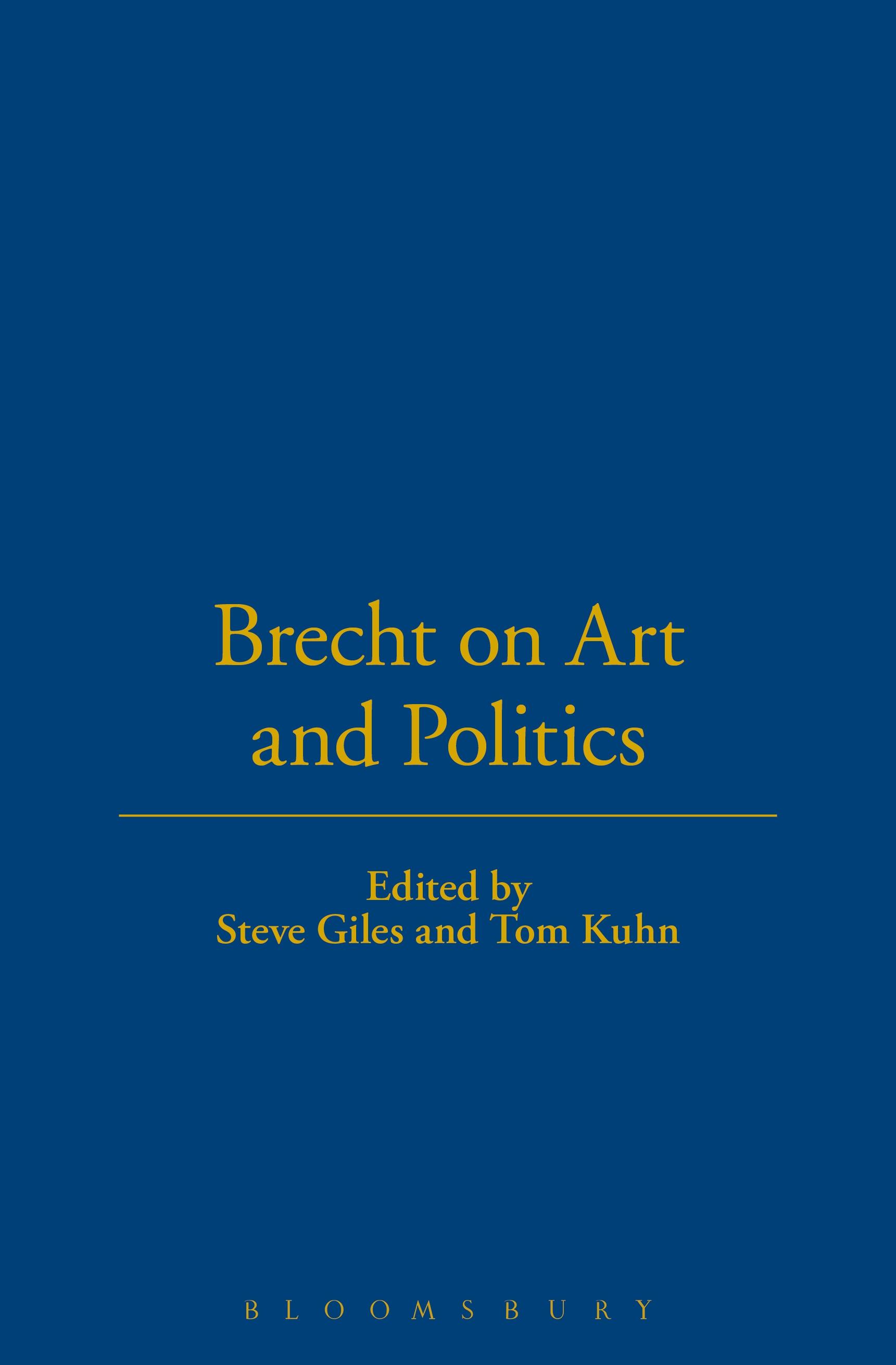 Brecht On Art And Politics