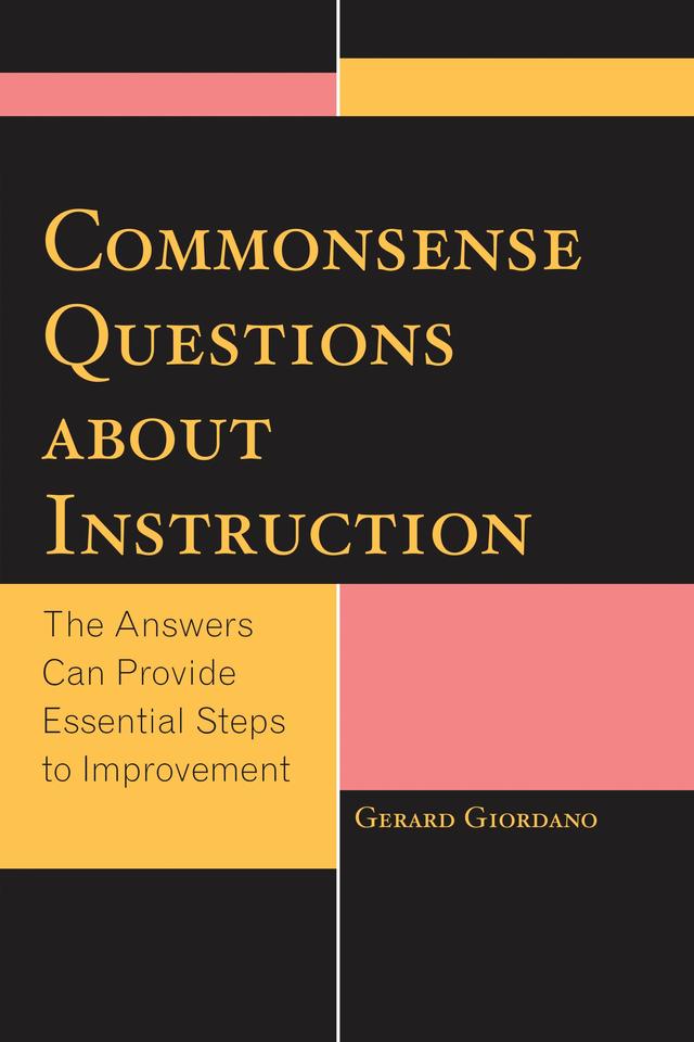 Commonsense Questions about Instruction by Gerard Giordano