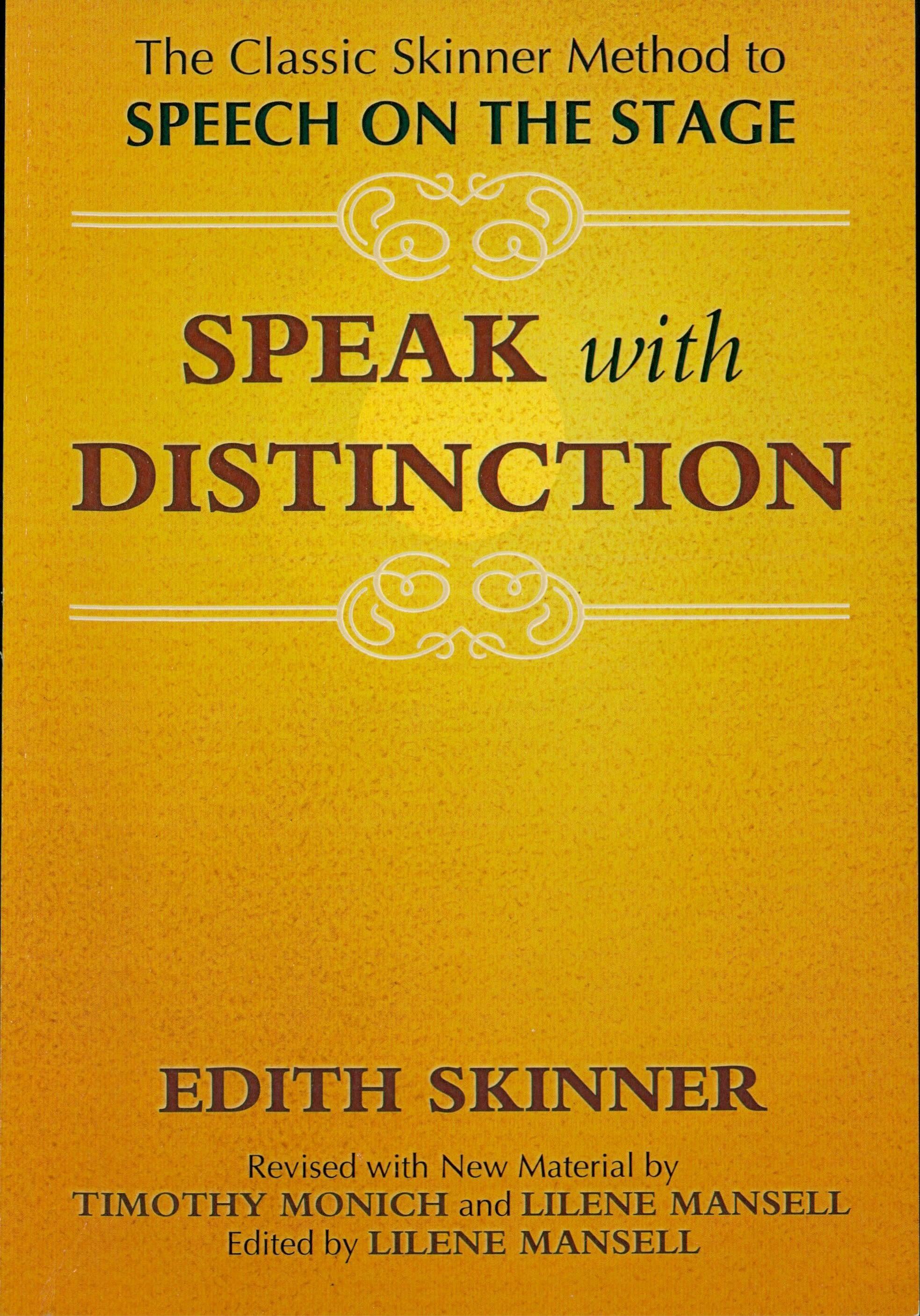 Speak with Distinction