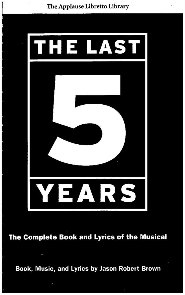 The Last Five Years by Jason Robert Brown