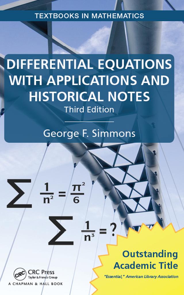 Differential Equations with Applications and Historical Notes by George F. Simmons