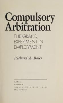 Compulsory Arbitration