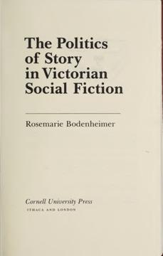 The Politics of Story in Victorian Social Fiction