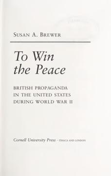 To Win the Peace