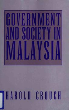 Government and Society in Malaysia