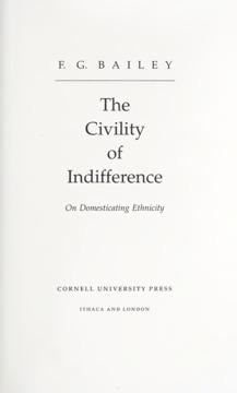 The Civility of Indifference