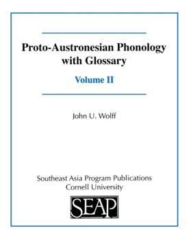 Proto-Austronesian Phonology with Glossary