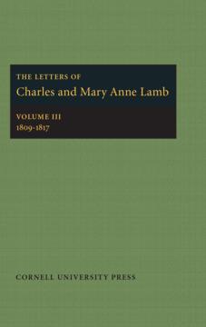 The Letters of Charles and Mary Anne Lamb