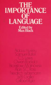 The Importance of Language