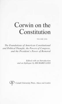 Corwin on the Constitution