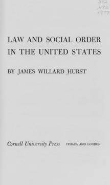 Law and Social Order in the United States