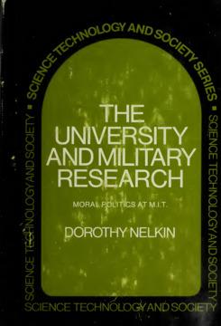 University and Military Research by Dorothy Nelkin