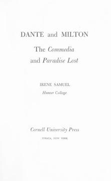 Dante and Milton