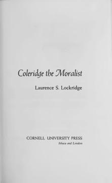 Coleridge the Moralist by Laurence S. Lockridge