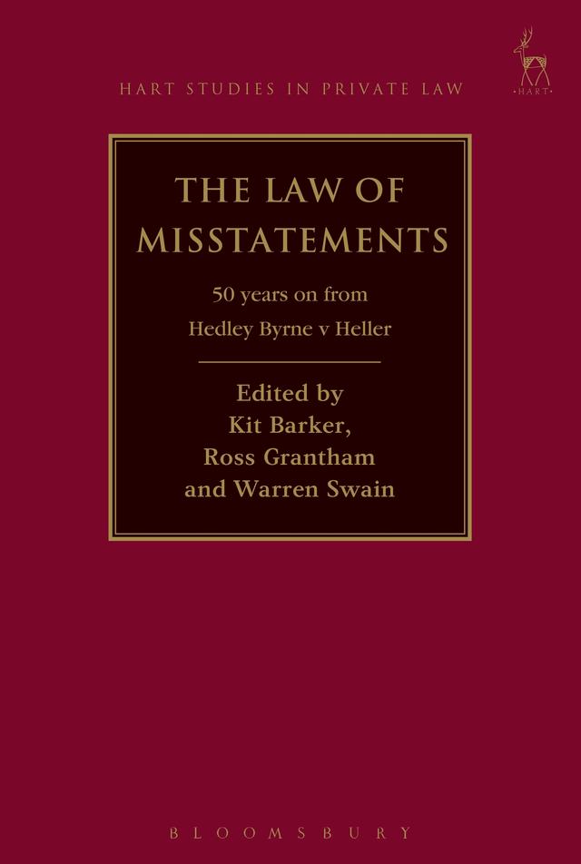 The Law of Misstatements by Kit Barker, Ross Grantham, Warren Swain