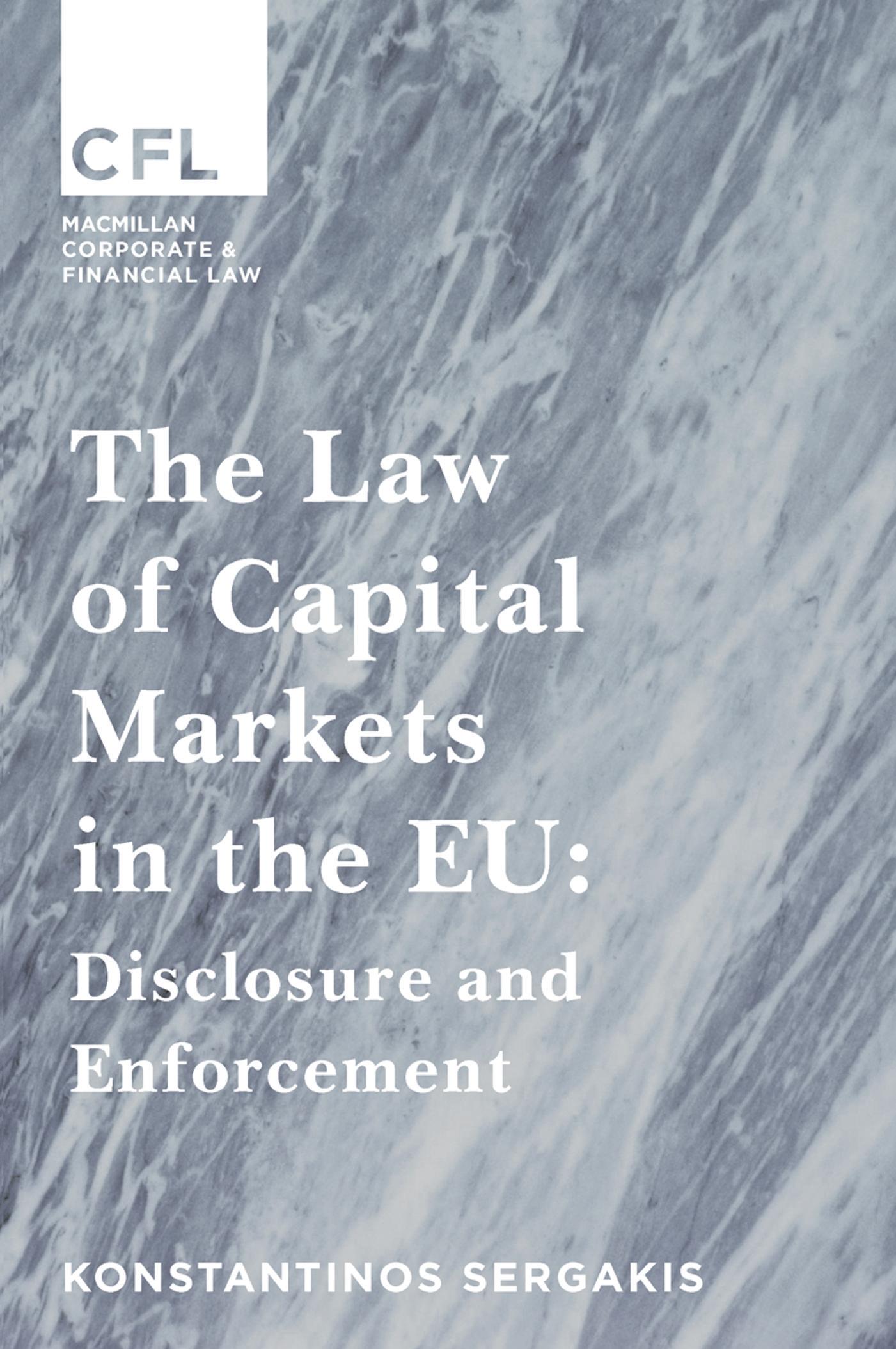 The Law of Capital Markets in the EU