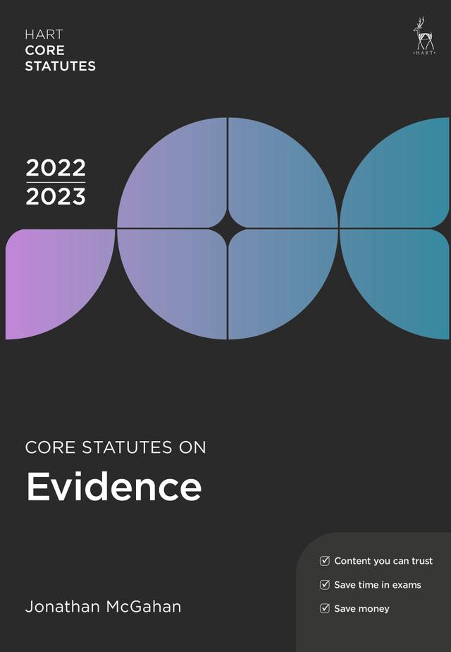 Core Statutes on Evidence 2022-23 by Jonathan McGahan