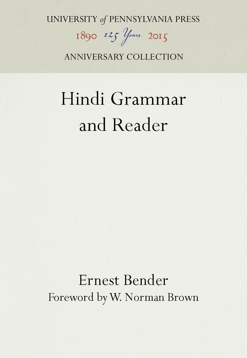 Hindi Grammar and Reader