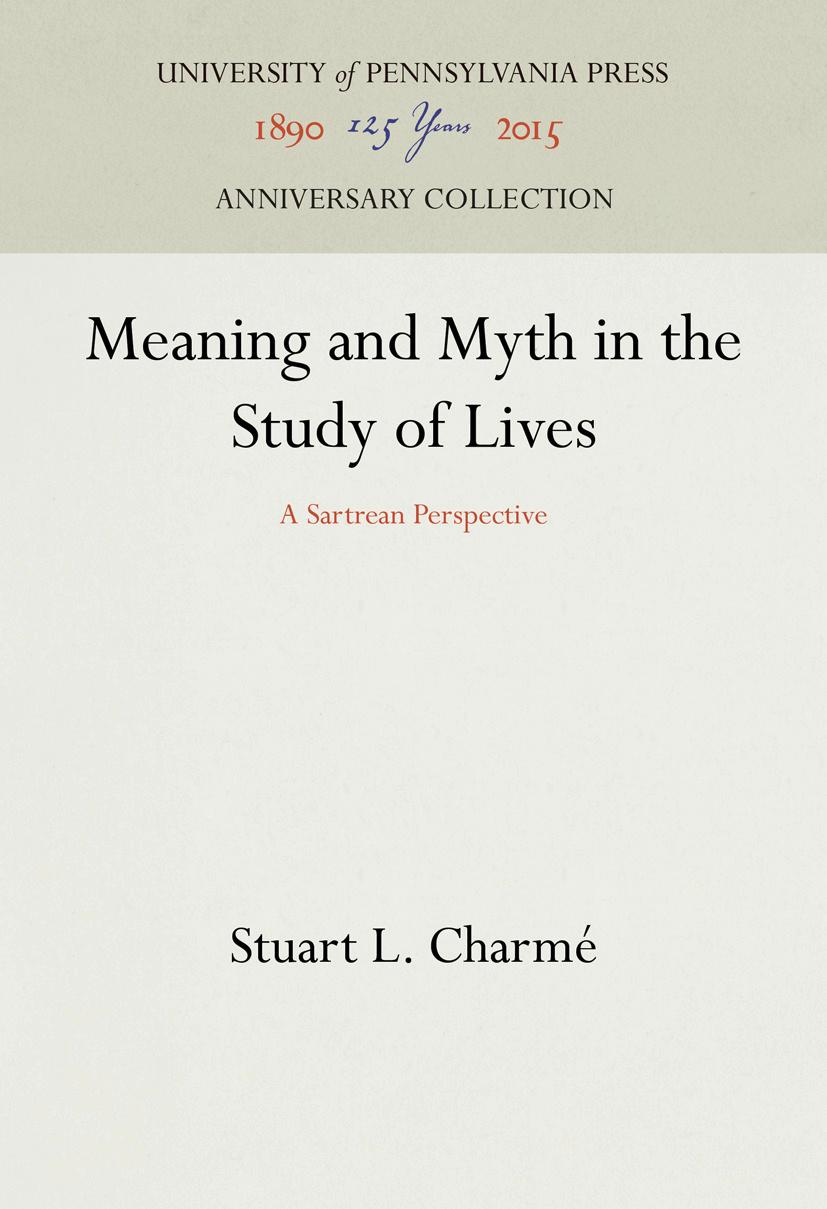 Meaning and Myth in the Study of Lives