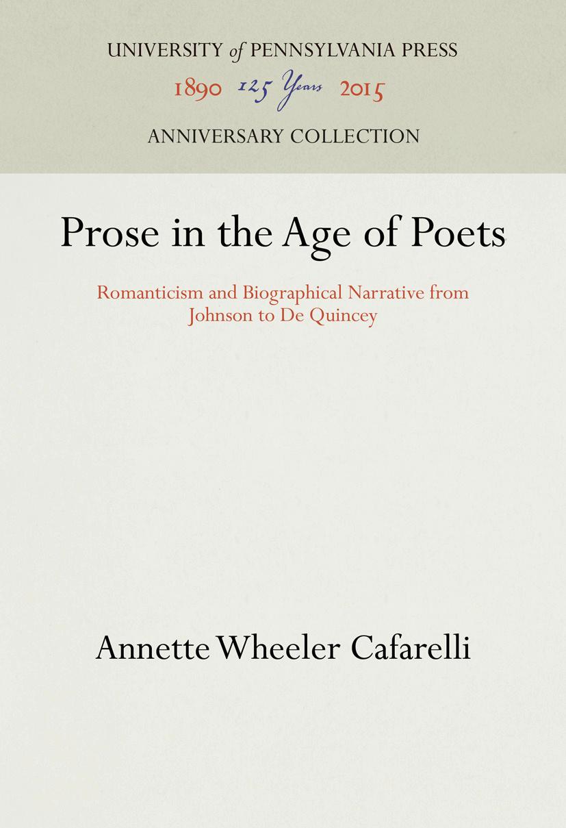 Prose in the Age of Poets
