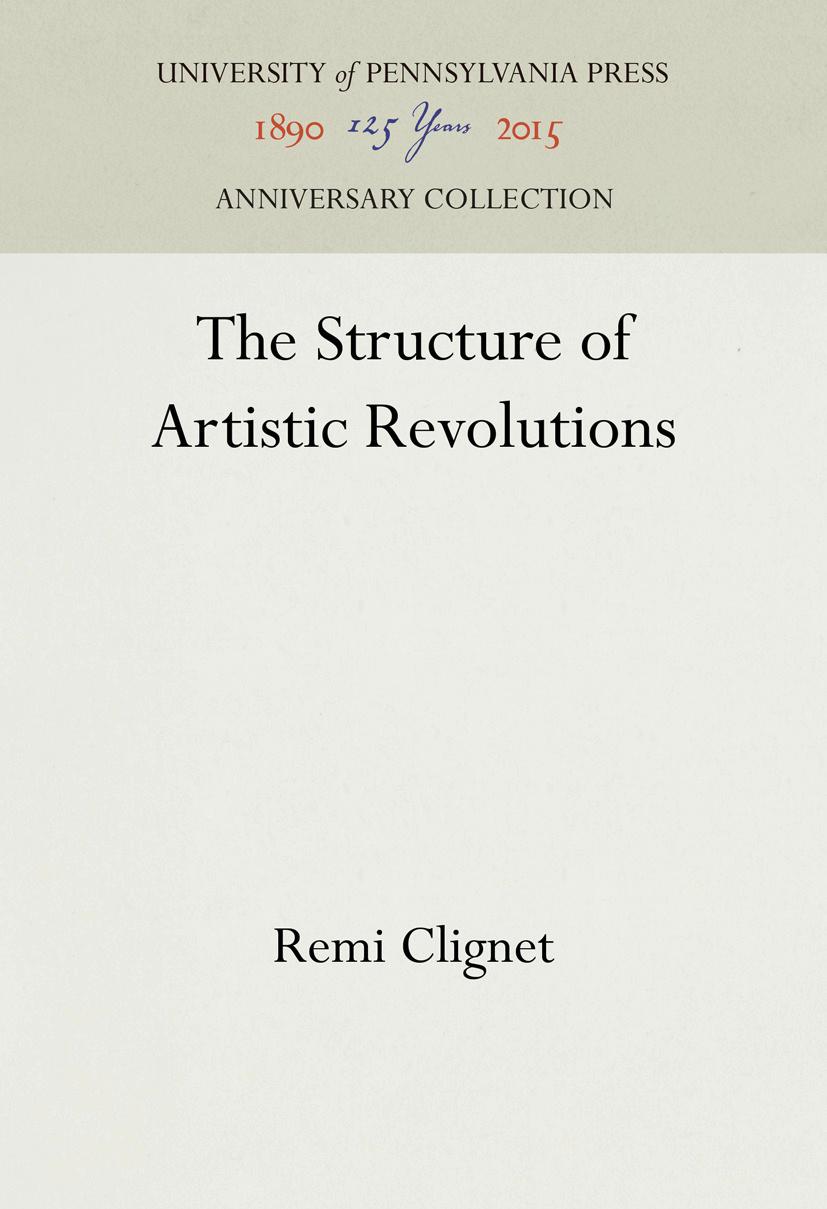 The Structure of Artistic Revolutions