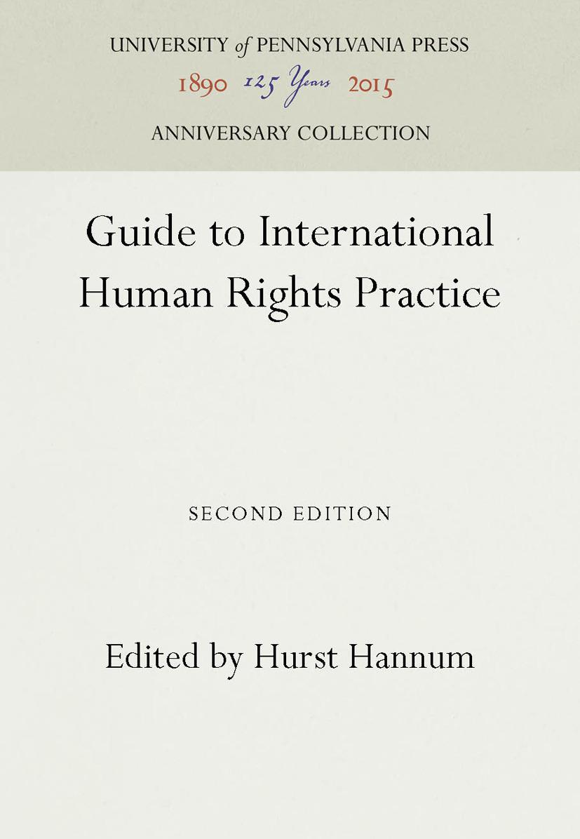 Guide to International Human Rights Practice