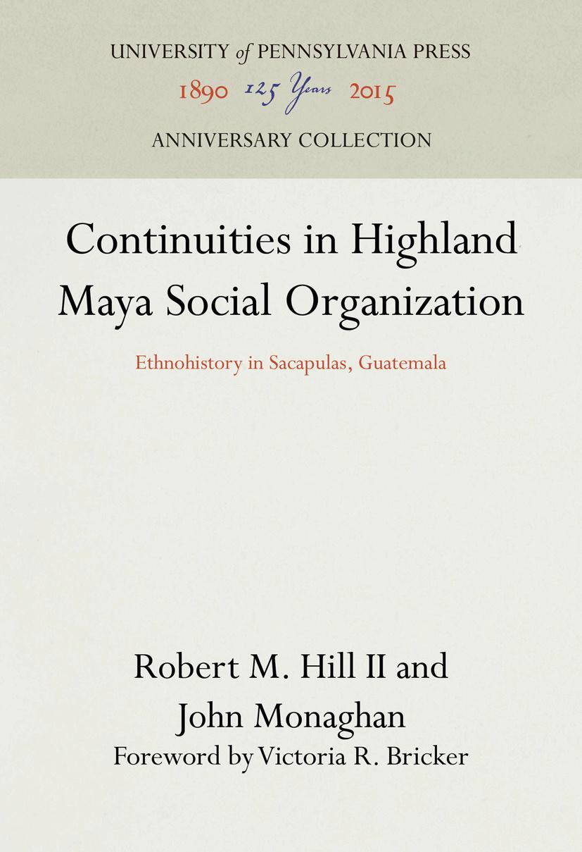 Continuities in Highland Maya Social Organization