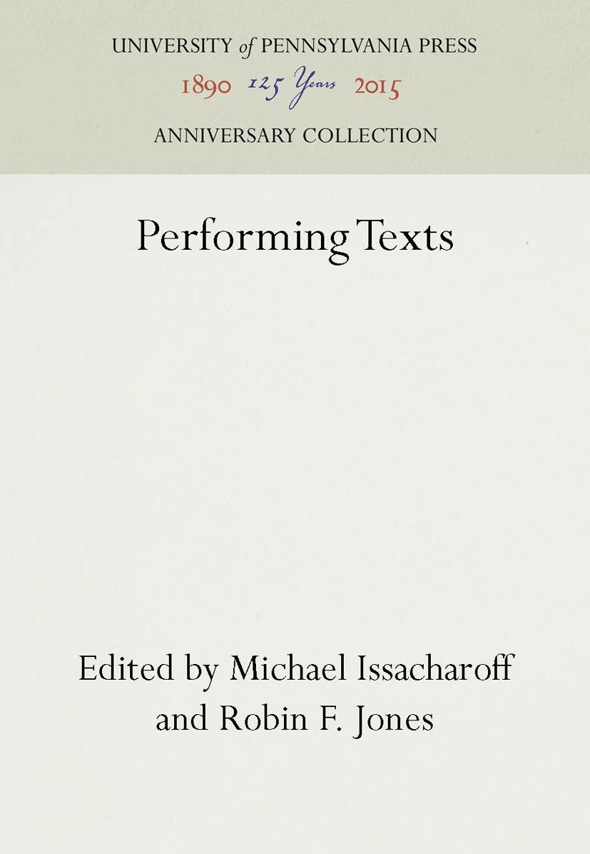 Performing Texts
