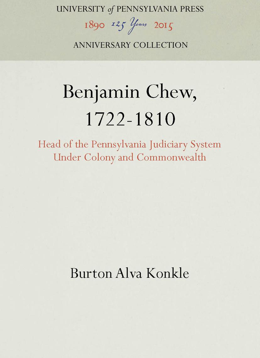 Benjamin Chew, 1722-1810
