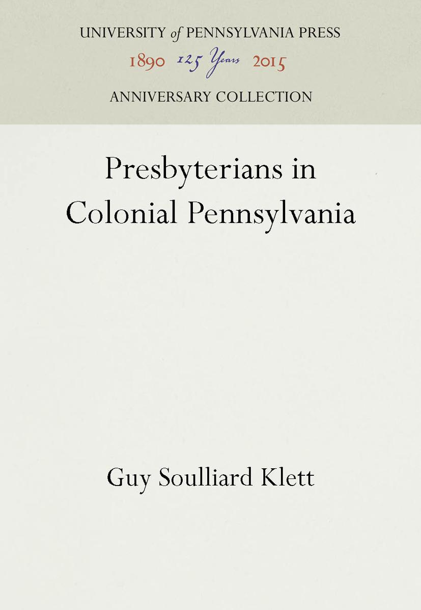 Presbyterians in Colonial Pennsylvania