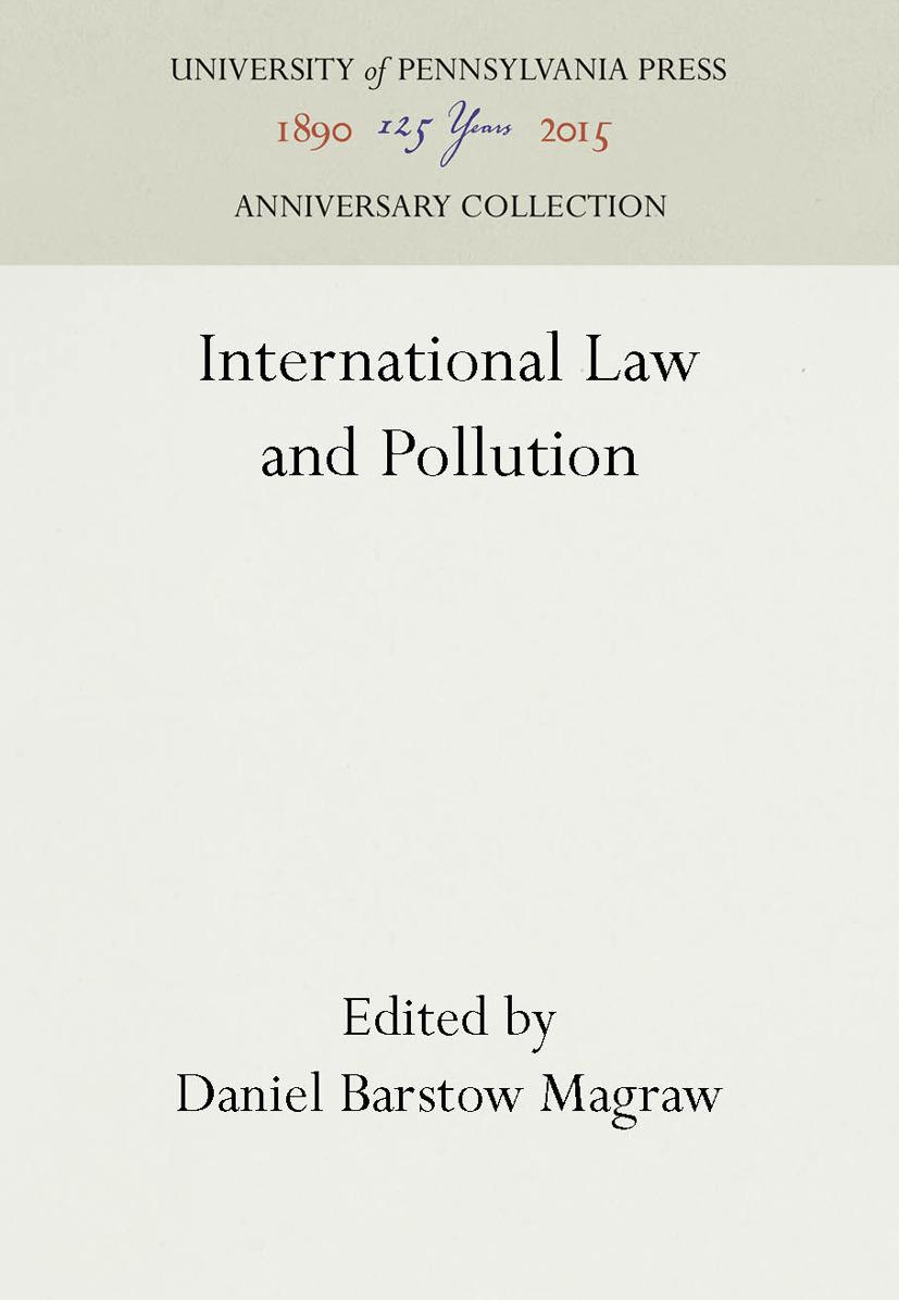 International Law and Pollution