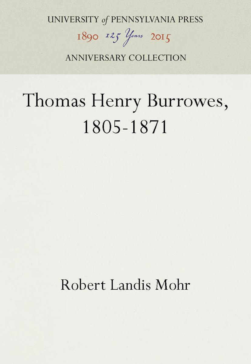 Thomas Henry Burrowes, 1805-1871